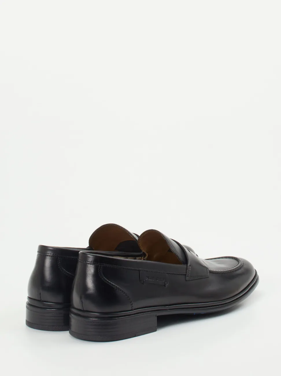 Galizio Torresi – Penny Loafer aus Kalbleder Schwarz