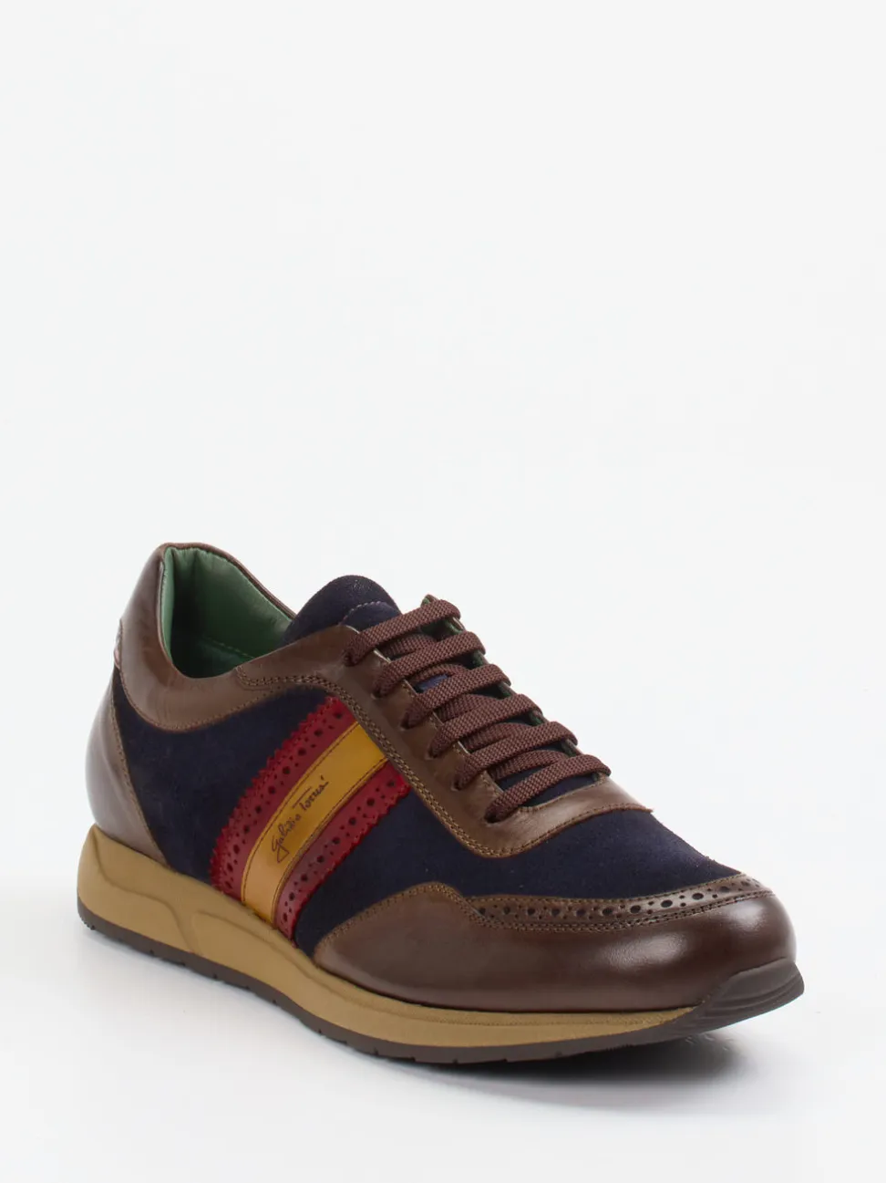 Galizio Torresi – Retro-Sneaker aus Velours- und Glattleder