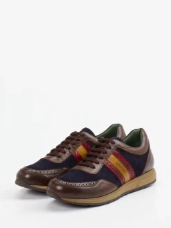 Galizio Torresi – Retro-Sneaker aus Velours- und Glattleder