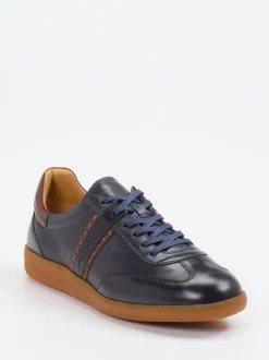 Galizio Torresi – Retro-Sneaker aus Büffelleder blau