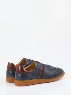 Galizio Torresi – Retro-Sneaker aus Büffelleder blau