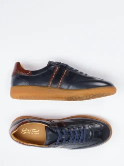 Galizio Torresi – Retro-Sneaker aus Büffelleder blau
