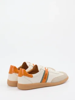 Galizio Torresi – Retro-Sneaker aus Leder cremeweiß