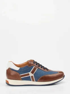 Galizio Torresi – Retro-Sneaker aus Kalbleder und Canvas