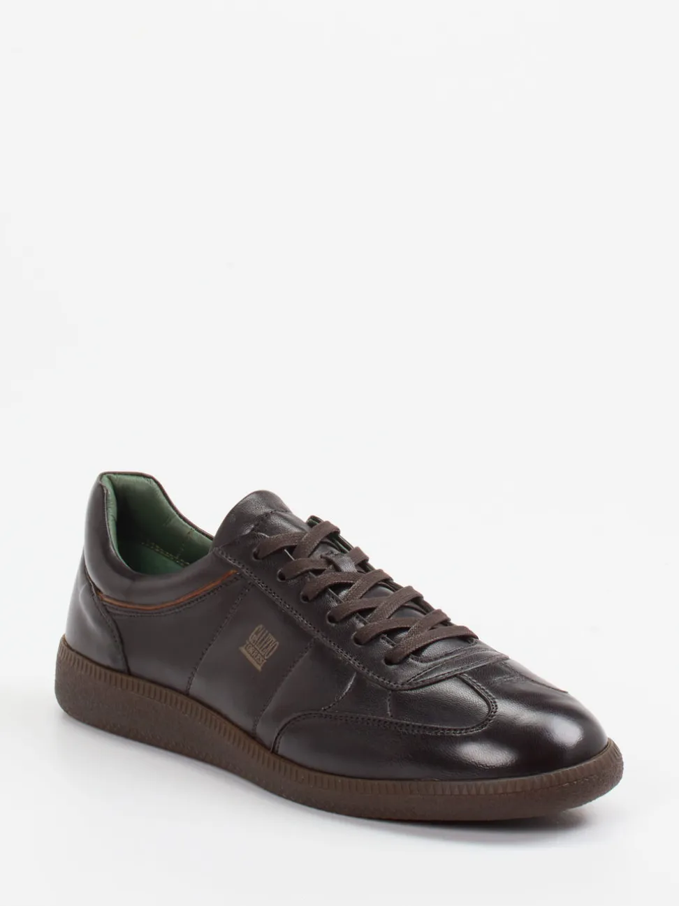 Galizio Torresi – Retro-Sneaker aus Kalbleder Dunkelbraun