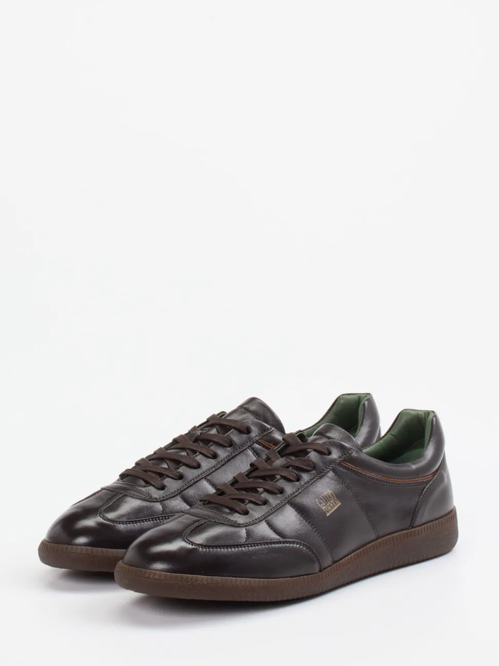 Galizio Torresi – Retro-Sneaker aus Kalbleder Dunkelbraun