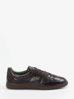 Galizio Torresi – Retro-Sneaker aus Kalbleder Dunkelbraun