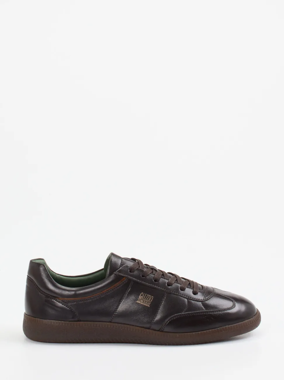 Galizio Torresi – Retro-Sneaker aus Kalbleder Dunkelbraun