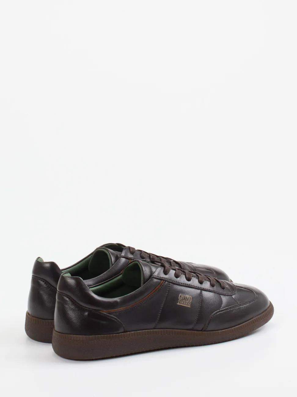 Galizio Torresi – Retro-Sneaker aus Kalbleder Dunkelbraun