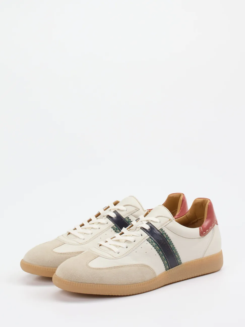 Galizio Torresi – Retro-Sneaker aus Leder in Creme