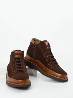 Galizio Torresi – Schnürboots aus Veloursleder Braun
