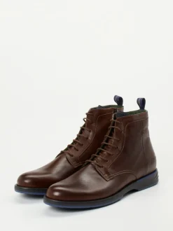 Galizio Torresi – Schnürboots aus Kalbleder Dunkelbraun