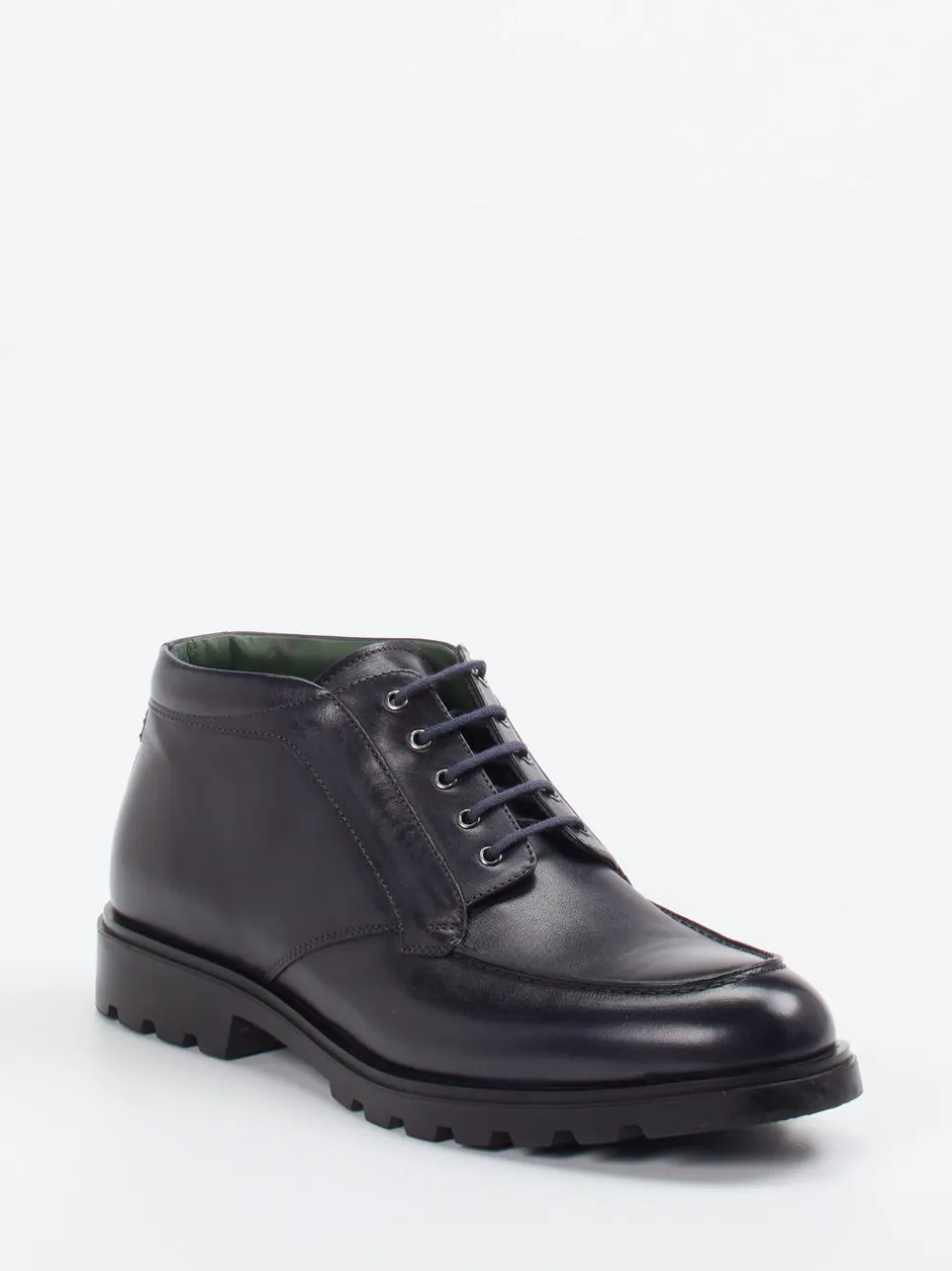 Galizio Torresi – Schnürboots aus Kalbleder blau