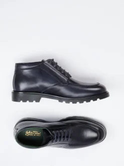 Galizio Torresi – Schnürboots aus Kalbleder blau