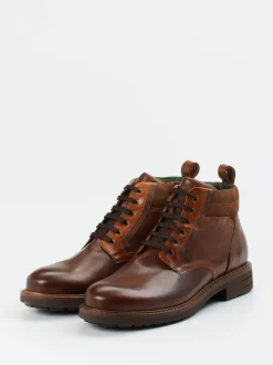 Galizio Torresi – Schnürboots aus Kalbleder mittelbraun