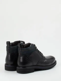 Galizio Torresi – Schnürboots aus Kalbleder schwarz