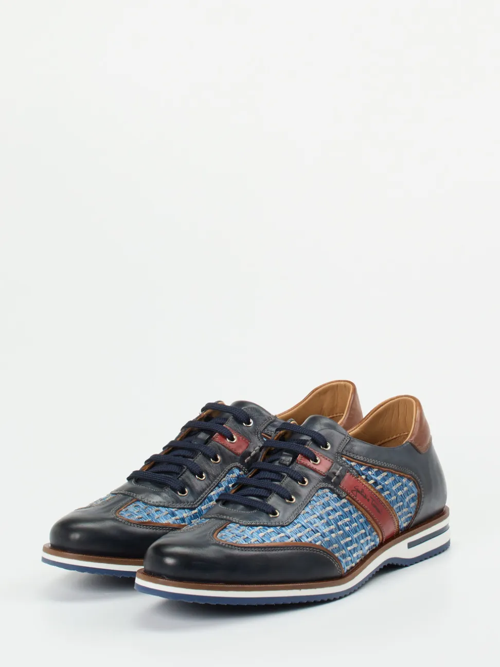 Galizio Torresi – Schnürschuh aus Kalbleder und Textil