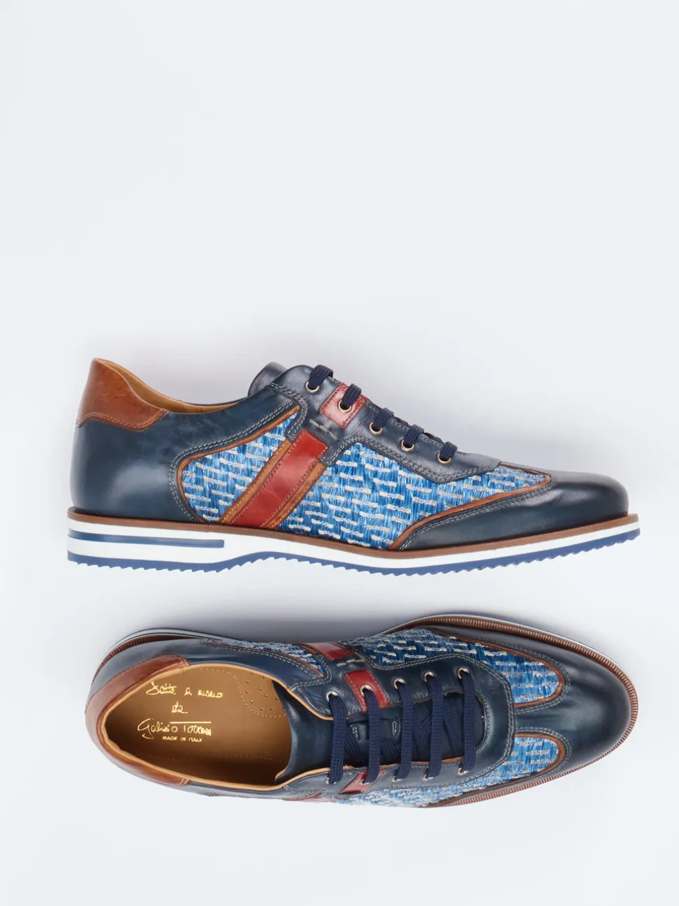 Galizio Torresi – Schnürschuh aus Kalbleder und Textil