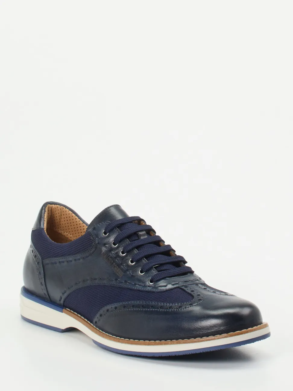 Galizio Torresi – Schnürschuh aus Kalbleder Dunkelblau