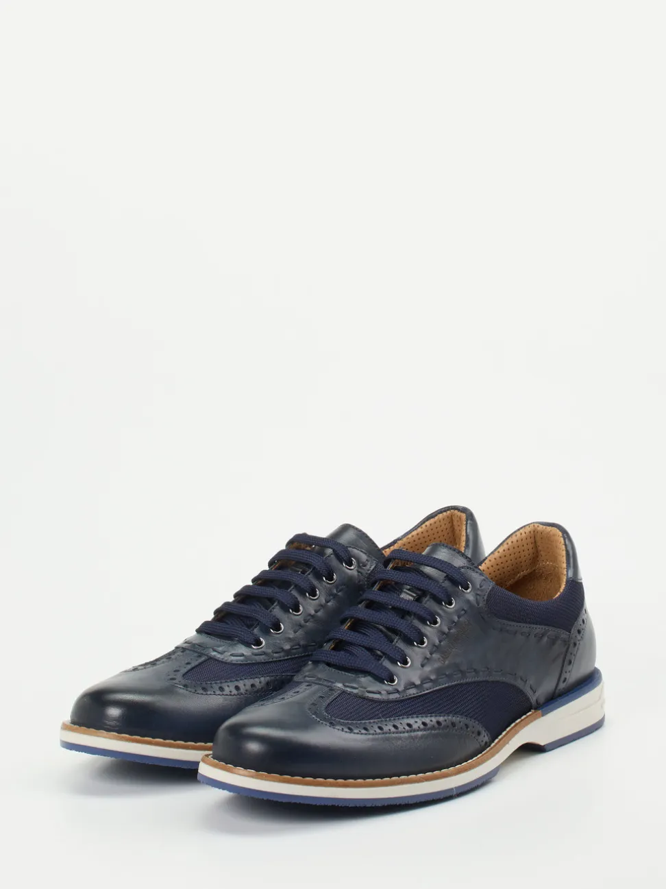 Galizio Torresi – Schnürschuh aus Kalbleder Dunkelblau