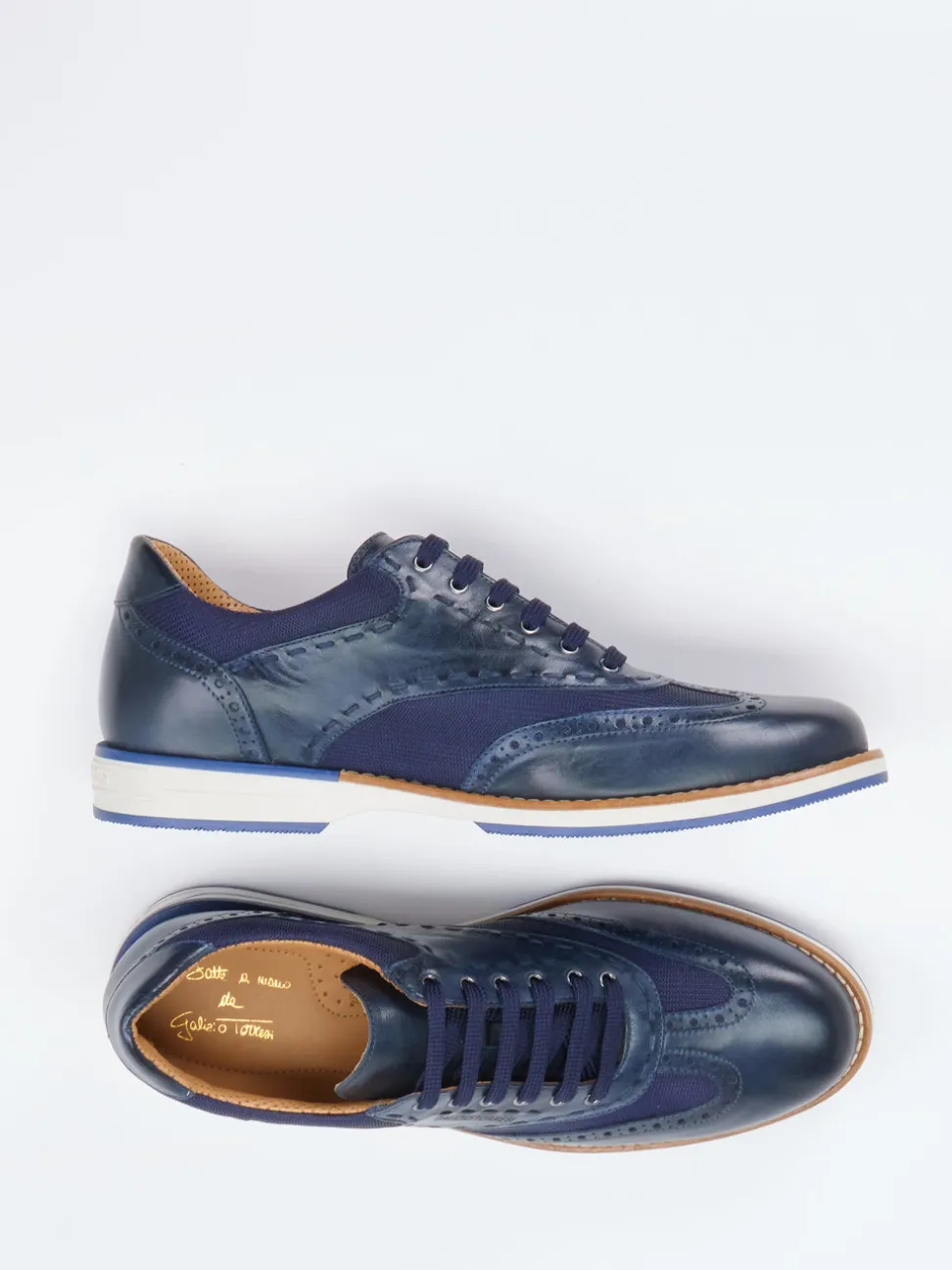 Galizio Torresi – Schnürschuh aus Kalbleder Dunkelblau
