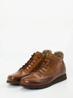 Galizio Torresi – Schnürschuh aus Kalbleder cognacbraun
