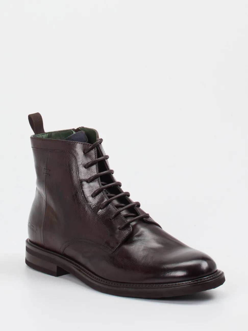 Galizio Torresi – Schnürstiefeletten aus Kalbleder Dunkelbraun