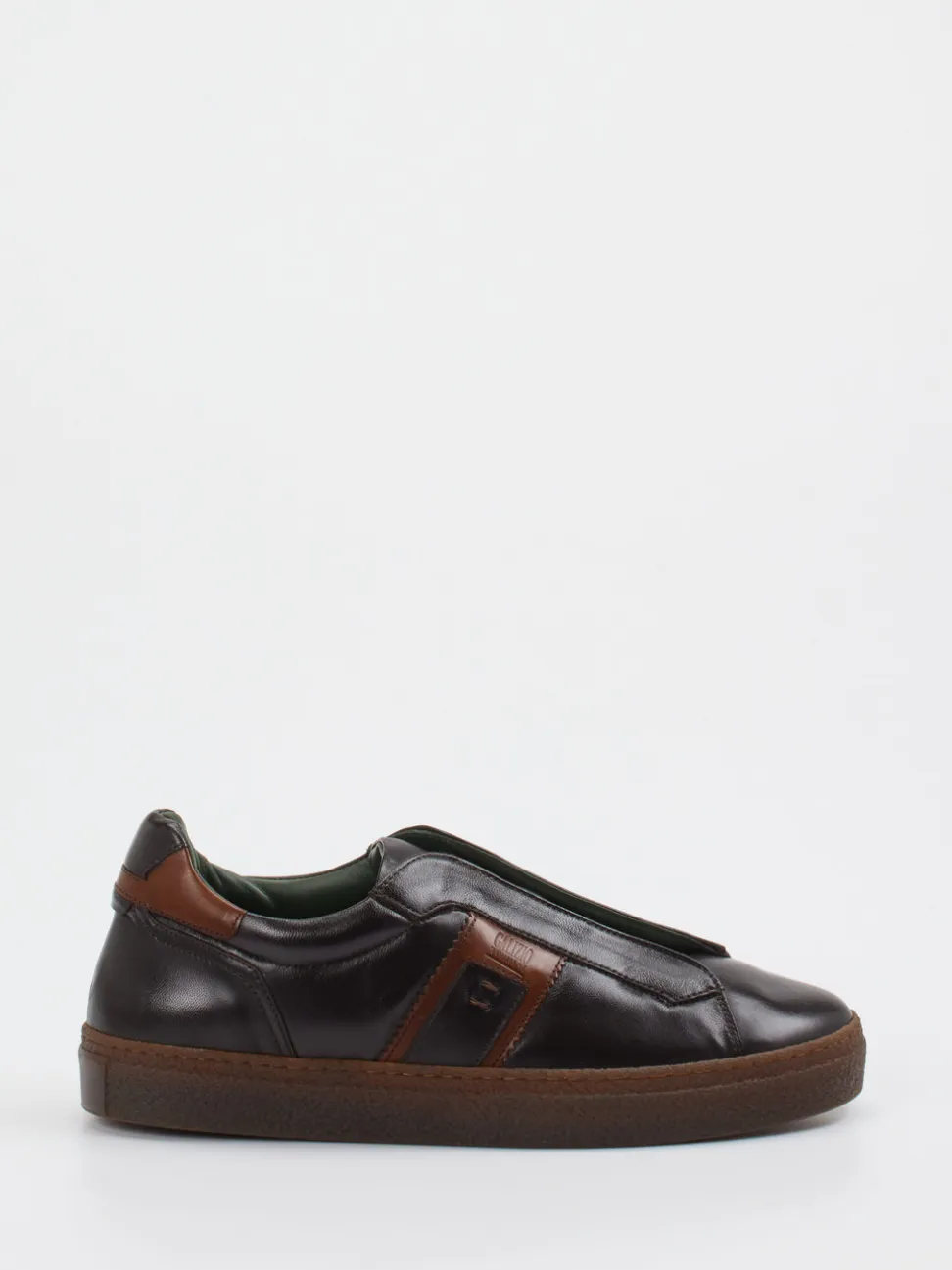 Galizio Torresi – Slip-On Sneaker aus Kalbleder Braun