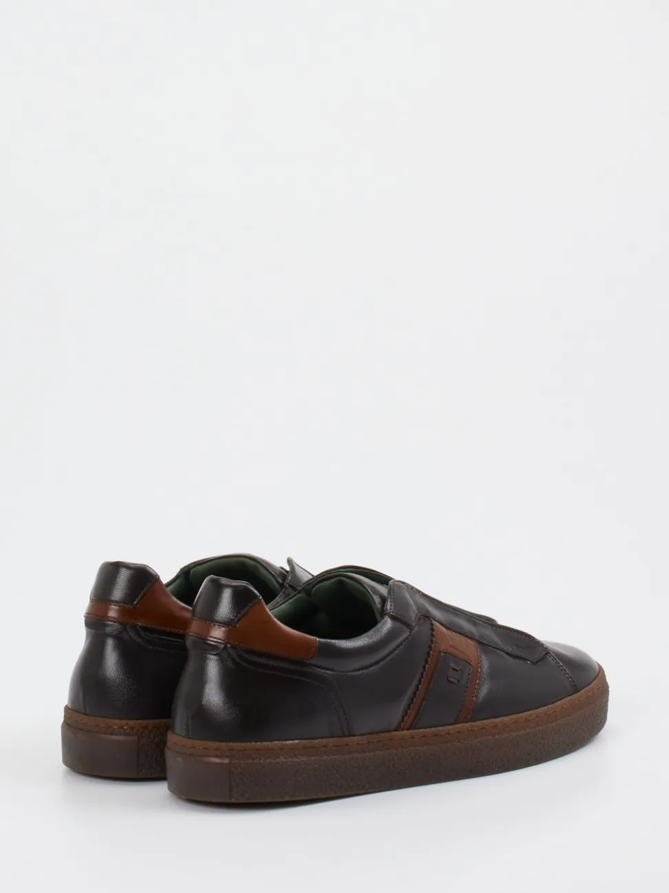 Galizio Torresi – Slip-On Sneaker aus Kalbleder Braun