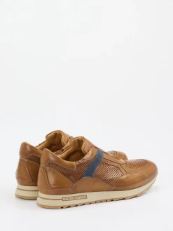 Galizio Torresi – Slip-On Sneaker aus Kalbleder Cognac
