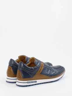 Galizio Torresi – Slip-On Sneaker aus Kalbleder Dunkelblau