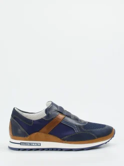 Galizio Torresi – Slip-On Sneaker aus Veloursleder blau
