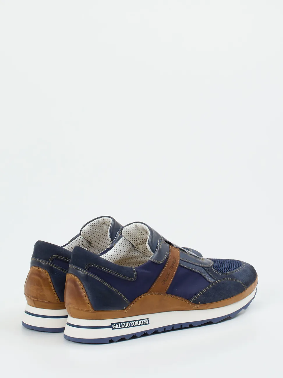Galizio Torresi – Slip-On Sneaker aus Veloursleder blau