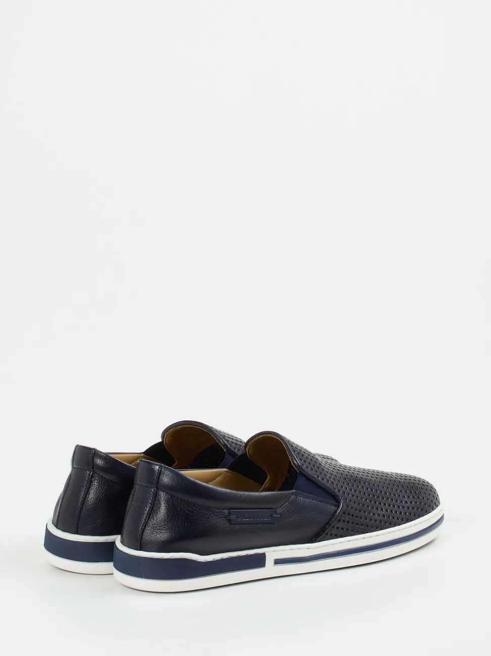 Galizio Torresi – Slip-On Sneaker aus Kalbleder Dunkelblau