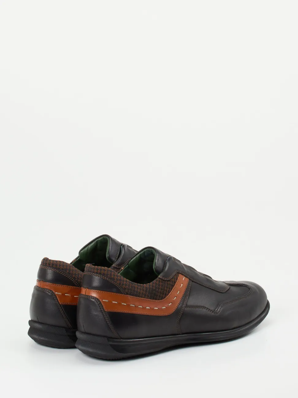 Galizio Torresi – Slip-On Sneaker aus Kalbleder dunkelbraun