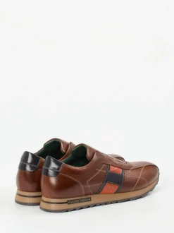 Galizio Torresi – Slip-On-Sneaker aus Kalbleder braun