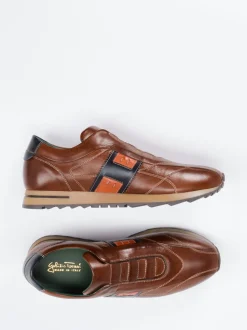 Galizio Torresi – Slip-On-Sneaker aus Kalbleder braun