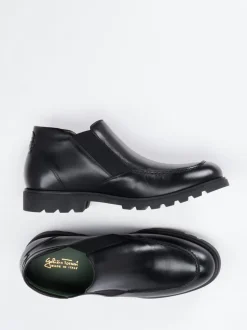 Galizio Torresi – Slip-On-Stiefeletten aus Kalbleder schwarz