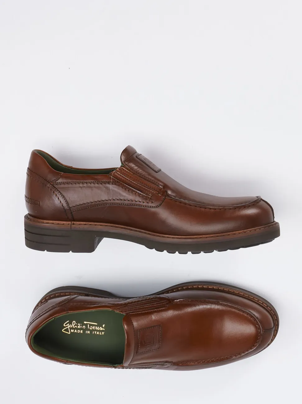 Galizio Torresi – Slipper aus Kalbleder in Braun