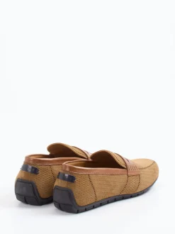 Galizio Torresi – Slipper aus Veloursleder in Braun