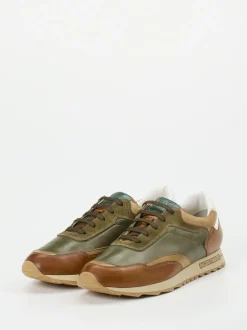 Galizio Torresi – Sneaker aus Kalbleder in Olivgrün