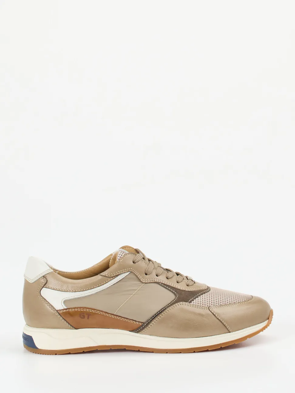 Galizio Torresi – Sneaker aus Kalbleder in Taupe