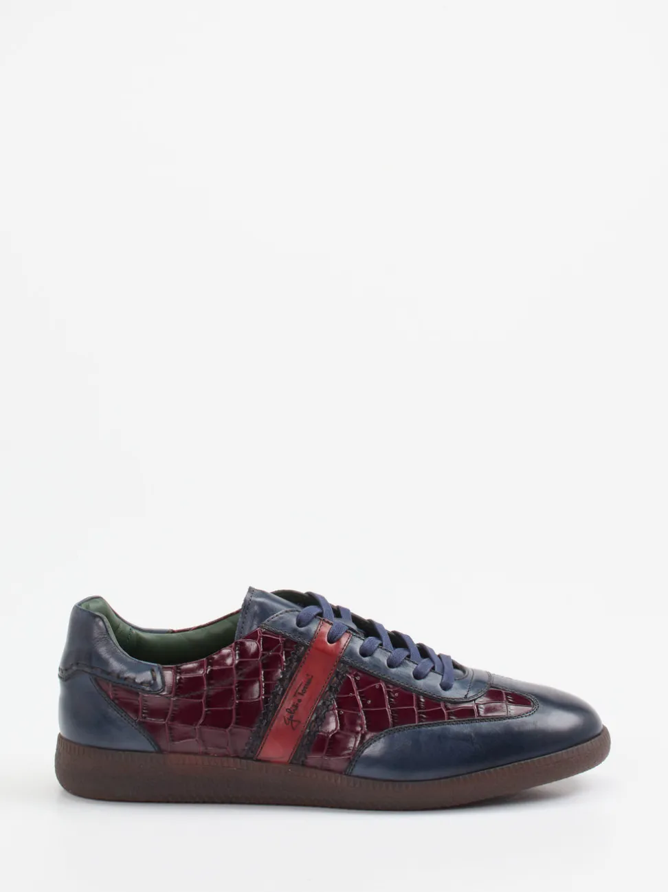 Galizio Torresi – Sneaker aus Kalbleder mit Krokoprägung