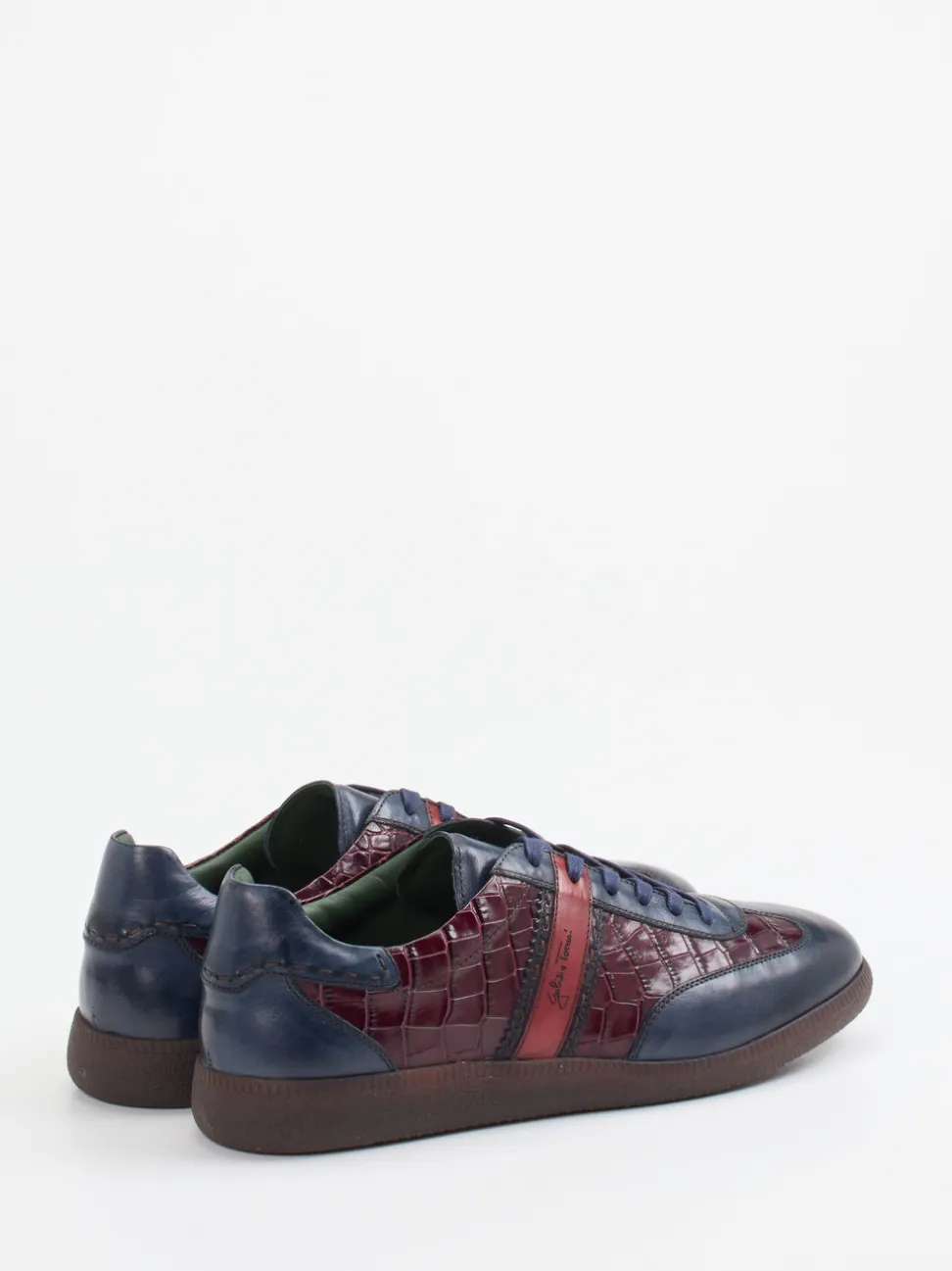 Galizio Torresi – Sneaker aus Kalbleder mit Krokoprägung