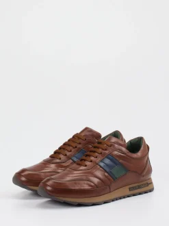 Galizio Torresi – Sneaker aus Kalbleder in Braun