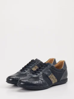 Galizio Torresi – Sneaker aus Kalbleder Dunkelblau