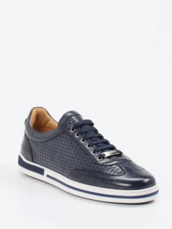 Galizio Torresi – Sneaker aus Leder Dunkelblau