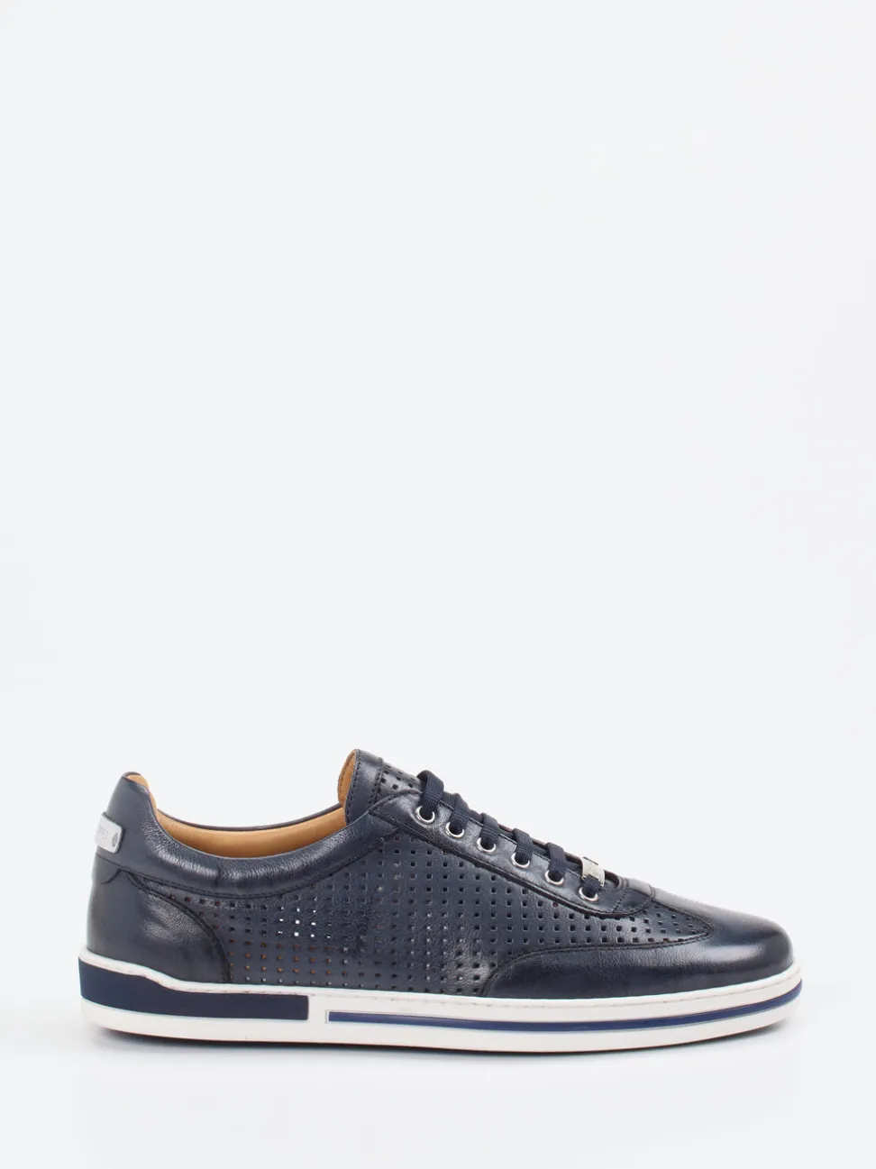 Galizio Torresi – Sneaker aus Leder Dunkelblau