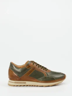 Galizio Torresi – Sneaker aus Kalbleder Olivgrün