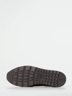 Galizio Torresi – Sneaker aus geprägtem Leder in Blau
